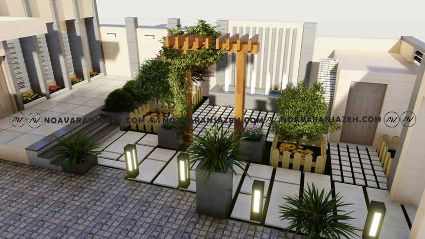 اجرای محوطه سازی در شهریار