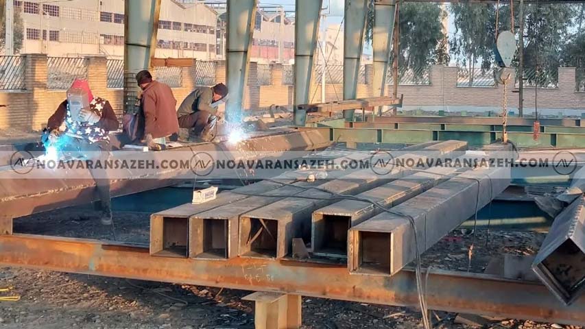 اجرای اسکلت فلزی جوشی