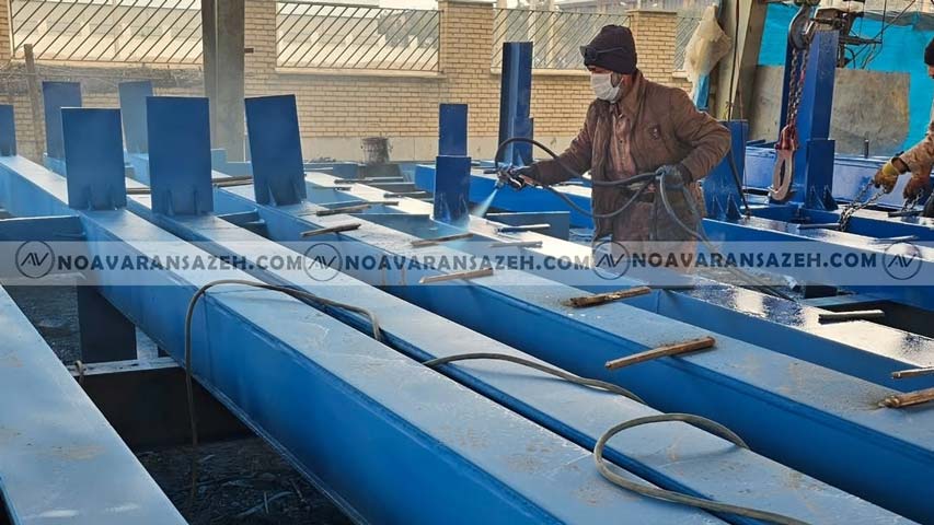 اجرای اسکلت فلزی جوشی