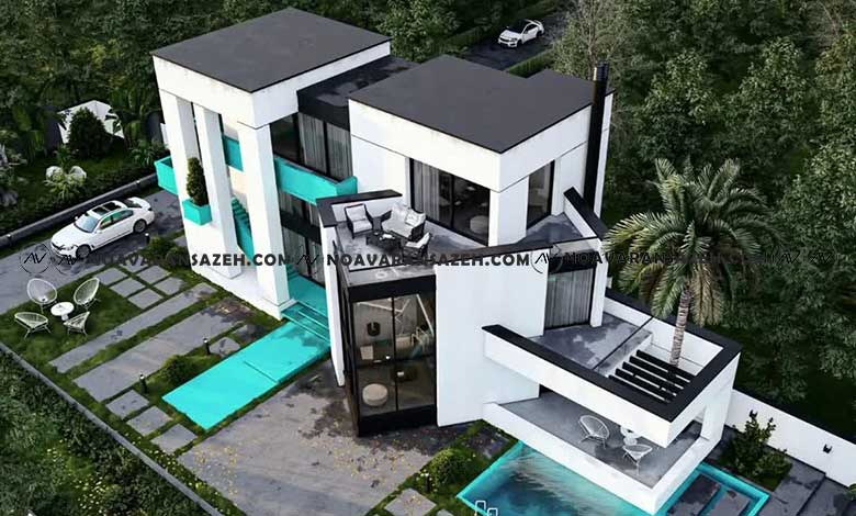 پروژه طراحی ویلای دوبلکس لاهیجان