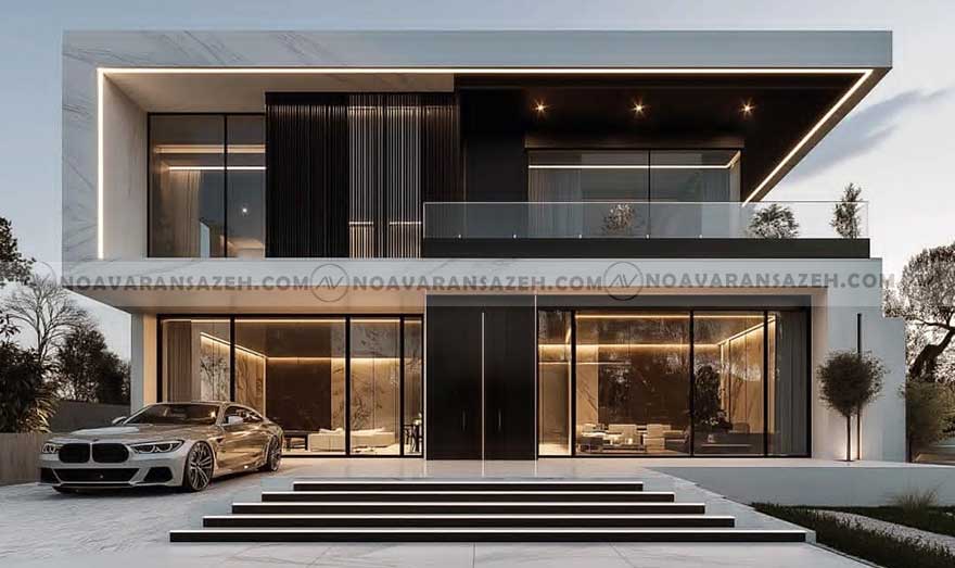طراحی ویلای دوبلکس