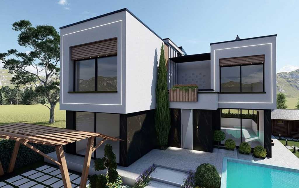 طراحی ویلای عباس آباد سهیلیه