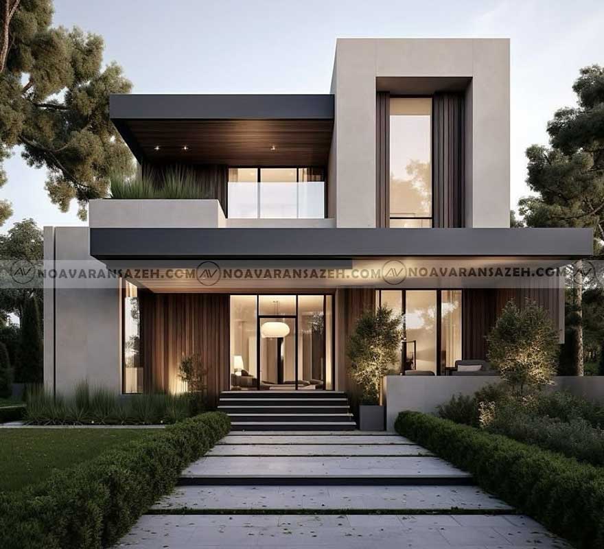 طراحی ویلای مینیمال