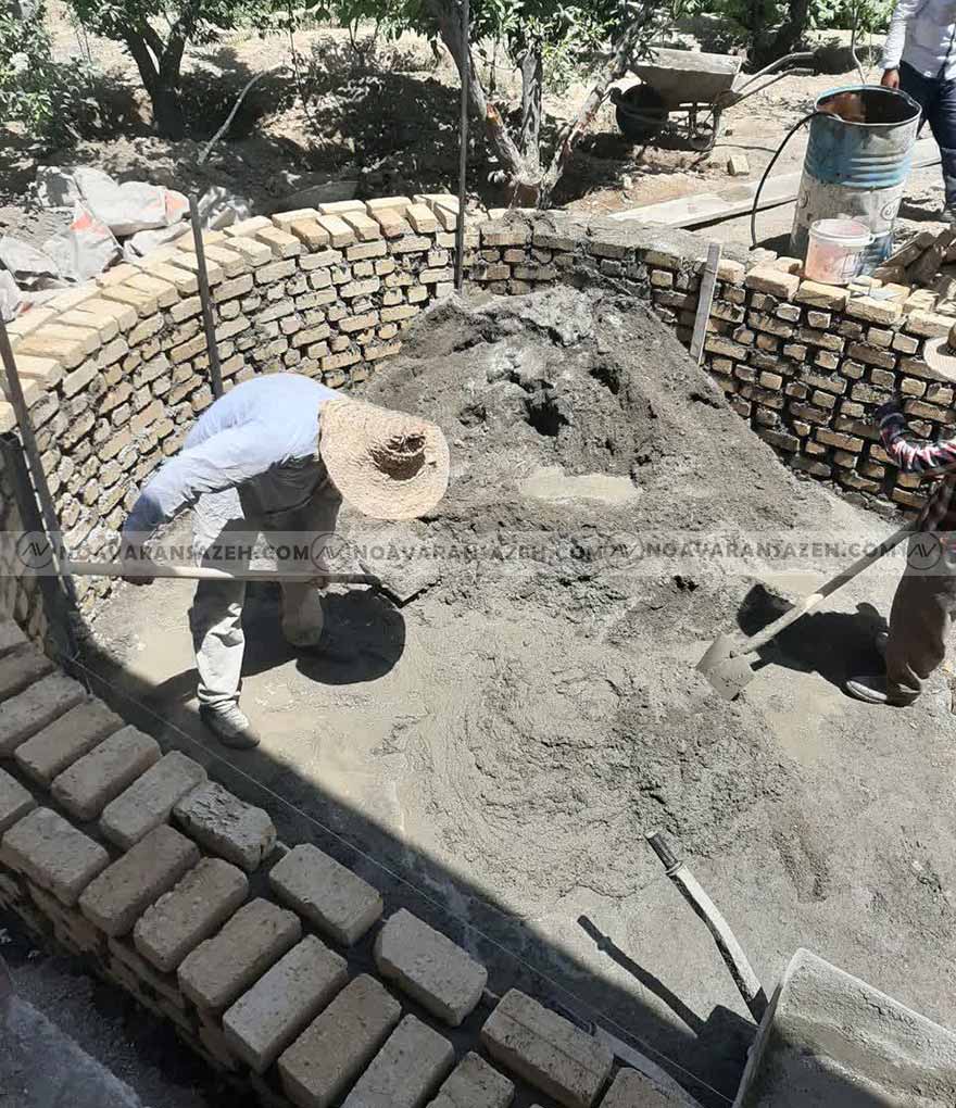 مراحل ساخت استخر