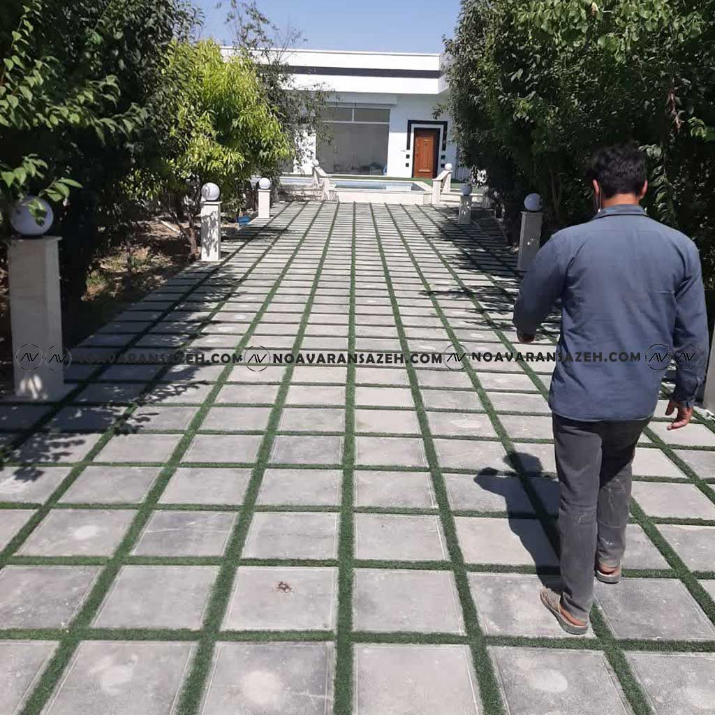 مراحل ساخت ویلا اجرای محوطه سازی